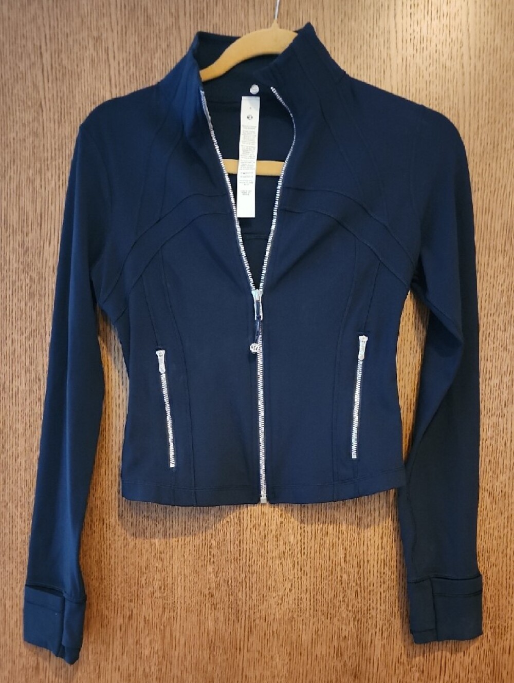 lululemon athletica Navy Full-Zip Athletic Jacket Silver Hardware - Picture 2 of 4
